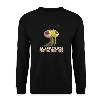 Gottesanbeterinnen Gottesanbeterin - Unisex Pullover - Schwarz - Vorne - Alina (178cm) & Michal (187cm)