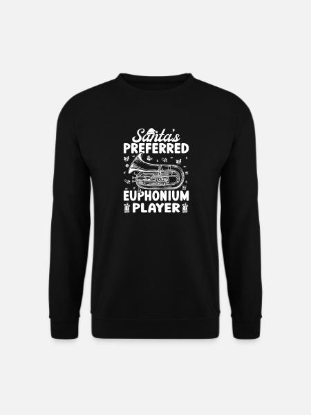Bariton Player Santa´s Preferred Player Euphonium - Unisex Pullover - Schwarz