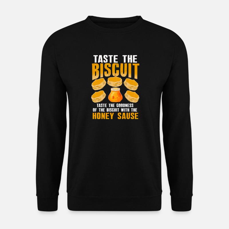 Biscuit Bliss mit Honigsauce - Unisex Pullover - Schwarz