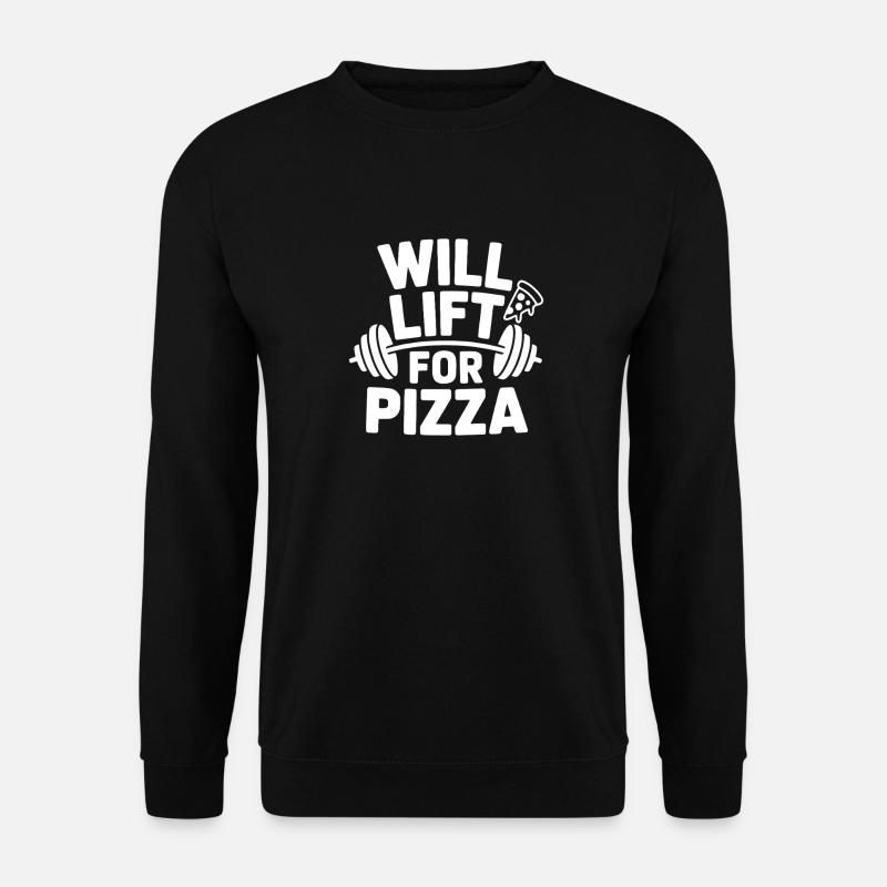 Will Lift for Pizza - Unisex Sweatshirt - black