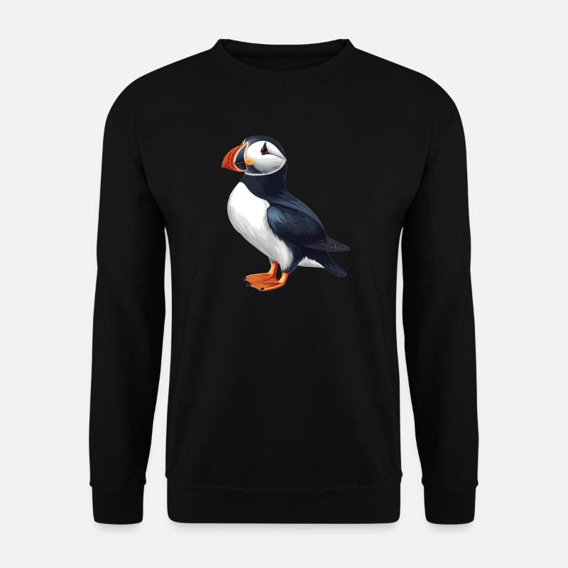 Puffin Papageientaucher - Unisex Pullover - Schwarz