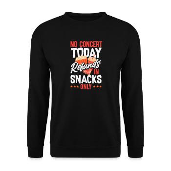 No concert today sad music - Unisex Sweatshirt - black - Front - Alina (178cm) & Michal (187cm)