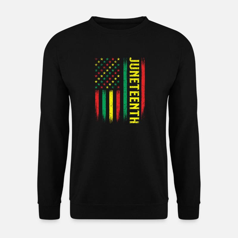 Juneteenth – Afrikanische Wurzeln Melanin-Stolz - Unisex Pullover - Schwarz