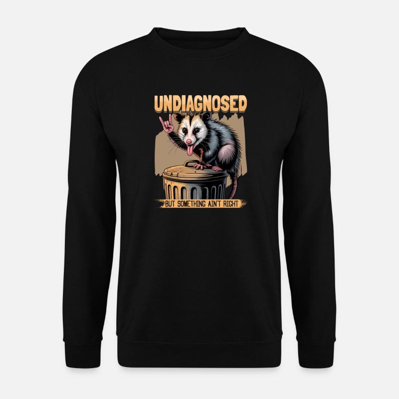 Funny Opossum - Unisex Pullover - Schwarz