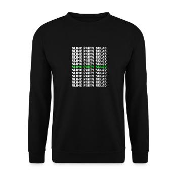 Slime Slime Slimy - Unisex Sweatshirt - black - Front - Alina (178cm) & Michal (187cm)