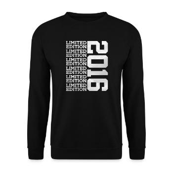 ÉDITION LIMITÉE 2016 10 ANS 10E ANNIVERSAIRE - Sweat-shirt Unisexe - noir - Devant - Alina (178cm) & Michal (187cm)