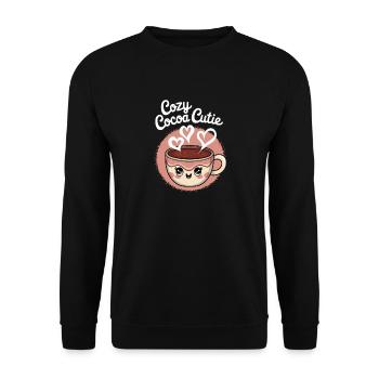 Cocoa Mignon Douillet - Sweat-shirt Unisexe - noir - Devant - Alina (178cm) & Michal (187cm)