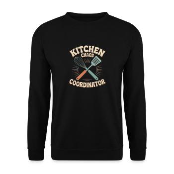 Küchenhumor - Unisex Pullover - Schwarz - Vorne - Alina (178cm) & Michal (187cm)