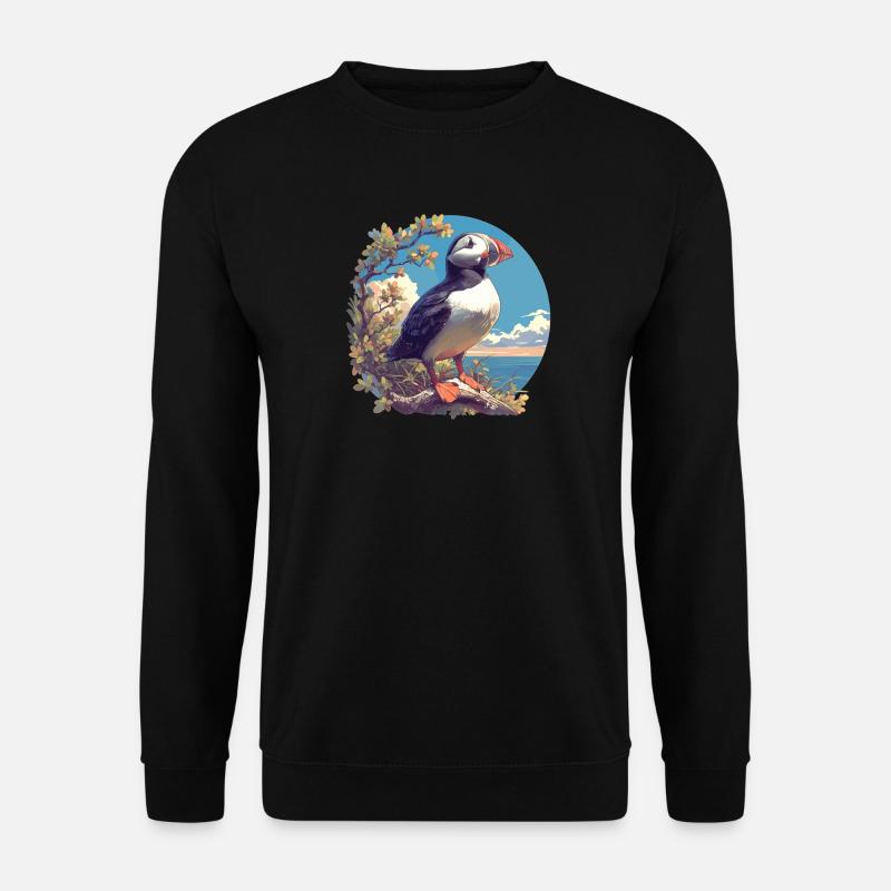 Puffin Papageientaucher - Unisex Pullover - Schwarz