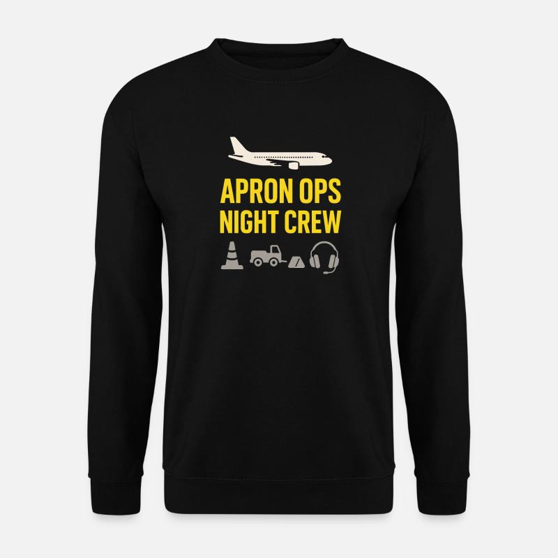 Nachtschichtrampe Des Bodenpersonals Am - Unisex Pullover - Schwarz