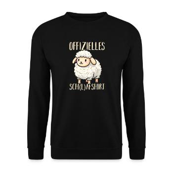 Chemise de nuit officielle Mouton endormi - Sweat-shirt Unisexe - noir - Devant - Alina (178cm) & Michal (187cm)