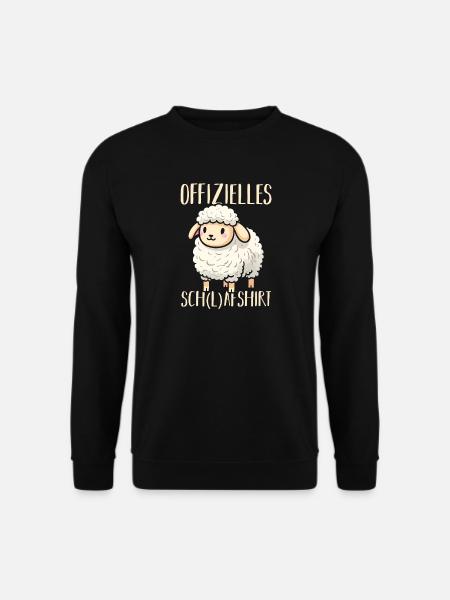 Official Sleep Shirt Sleeping Sheep - Unisex Sweatshirt - black