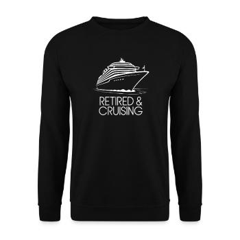Yacht de croisière et retraits Graphic - Sweat-shirt Unisexe - noir - Devant - Alina (178cm) & Michal (187cm)