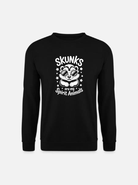 Skunk Saying Funny Skunk Gift - Unisex Sweatshirt - black