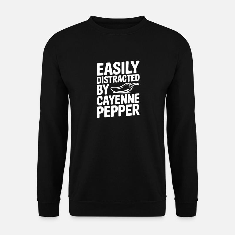 Leicht von Pepper abgelenkt - Unisex Pullover - Schwarz