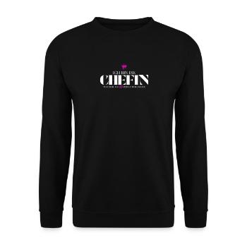 Équipe J’ai de la patience - Sweat-shirt Unisexe - noir - Devant - Alina (178cm) & Michal (187cm)