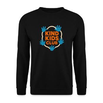 Anti-mobbing-freundlichkeit, Stehen Sie - Unisex Pullover - Schwarz - Vorne - Alina (178cm) & Michal (187cm)