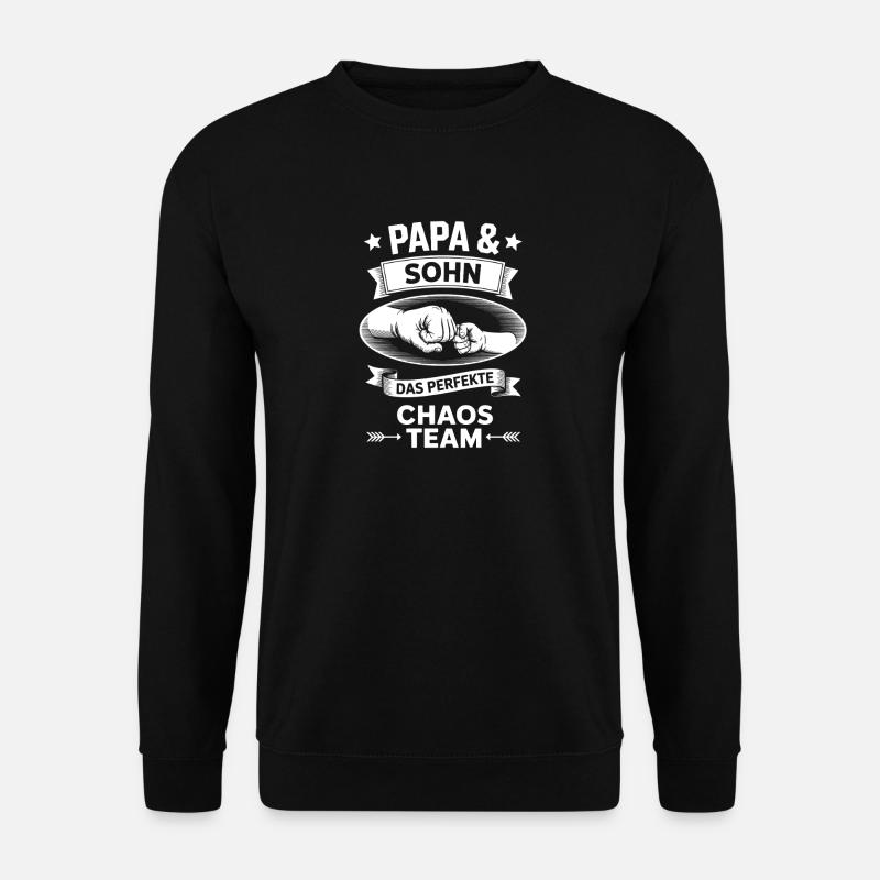 Vater Sohn Chaos Team - Unisex Pullover - Schwarz