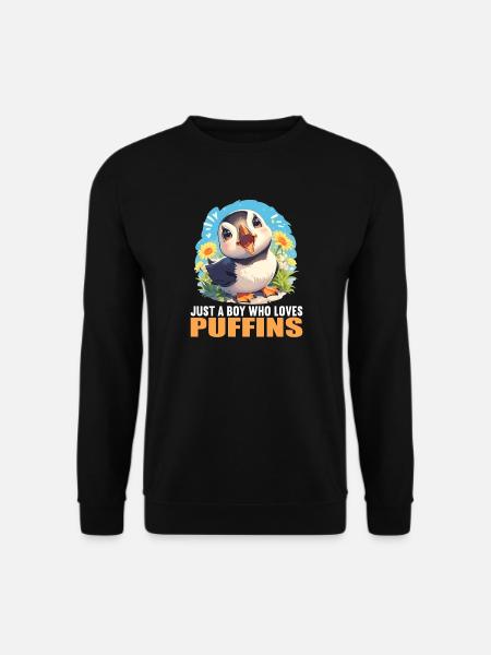 Puffin Papageientaucher - Unisex Pullover - Schwarz