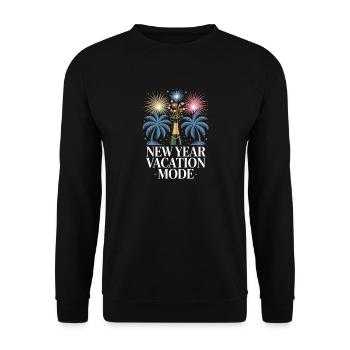 Mode vacances du Nouvel An - Sweat-shirt Unisexe - noir - Devant - Alina (178cm) & Michal (187cm)