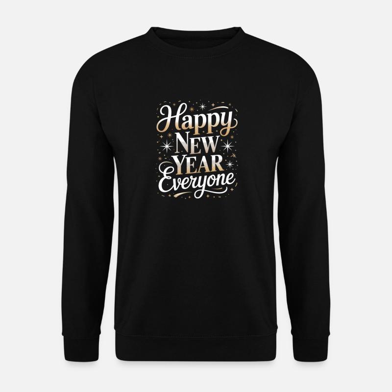 Funkelndes Neujahr - Unisex Pullover - Schwarz
