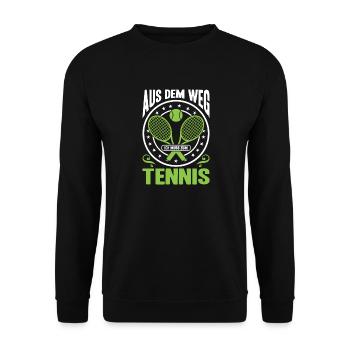 Joueur de tennis offre des tenues de paroles de tennis - Sweat-shirt Unisexe - noir - Devant - Alina (178cm) & Michal (187cm)