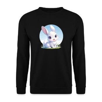 Bunny Bunny - Unisex Sweatshirt - black - Front - Alina (178cm) & Michal (187cm)