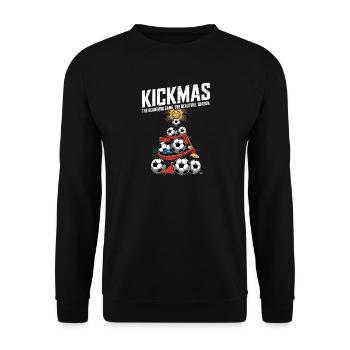 Kickmas The Beautiful Game The Beautiful Season - Unisex Sweatshirt - black - Front - Alina (178cm) & Michal (187cm)