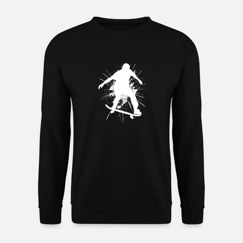 Energetisches Skateboard-Design - Unisex Pullover - Schwarz