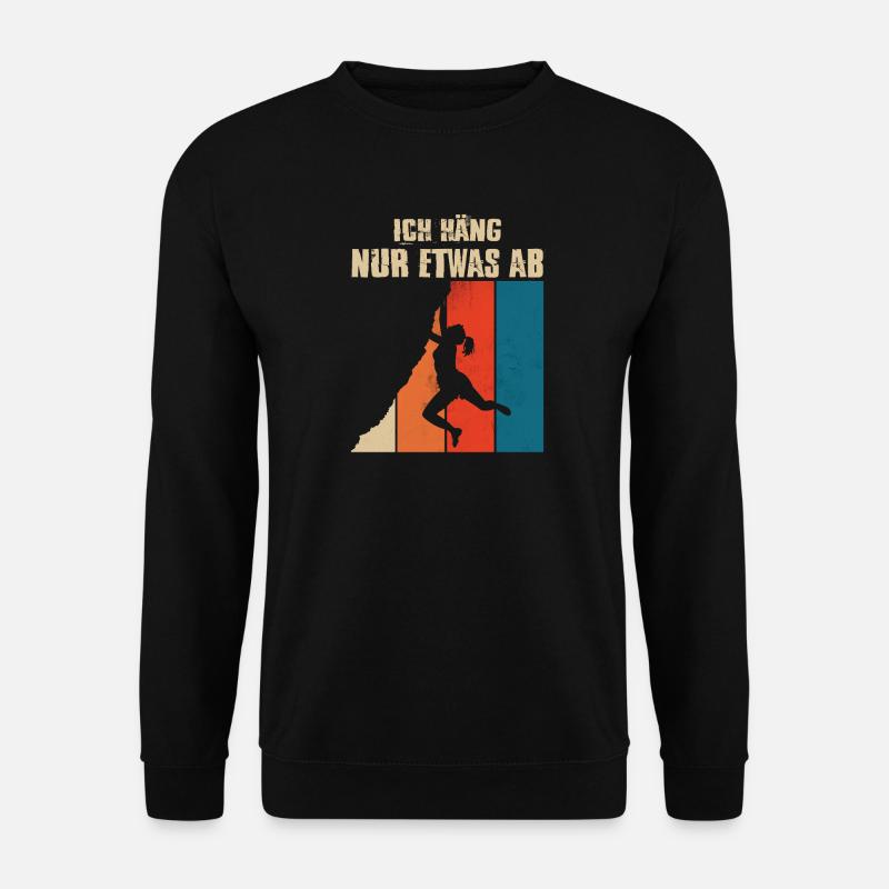 Bouldern Geschenke Klettern Kletterer Boulderer - Unisex Pullover - Schwarz