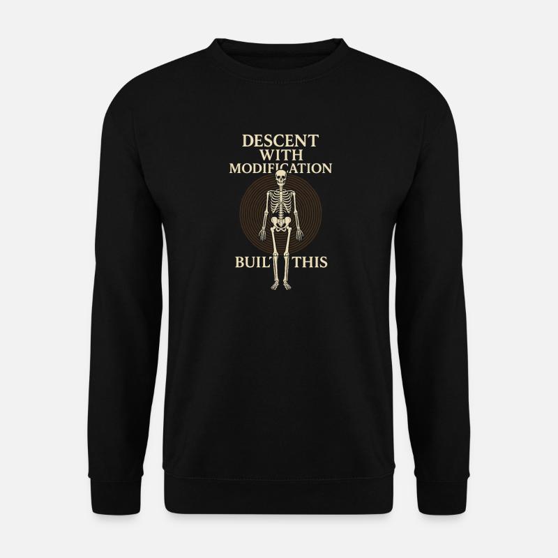 Charles Darwin Geschenk Natürliche - Unisex Pullover - Schwarz