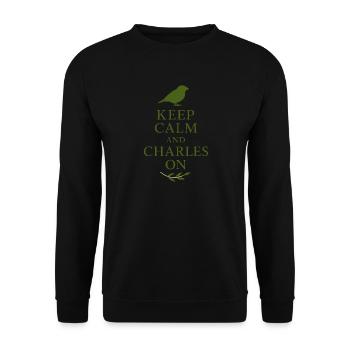Charles Darwin Geschenk Natürliche - Unisex Pullover - Schwarz - Vorne - Alina (178cm) & Michal (187cm)