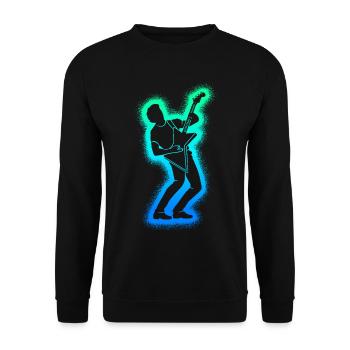 Guitariste Guitariste Enfants Guitare Hommes - Sweat-shirt Unisexe - noir - Devant - Alina (178cm) & Michal (187cm)