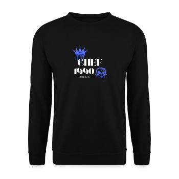 Édition Chef 1990 : 35e anniversaire Déclaration - Sweat-shirt Unisexe - noir - Devant - Alina (178cm) & Michal (187cm)