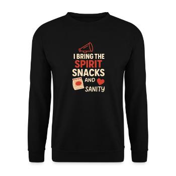 Cadeau du club de pom-pom girls - Sweat-shirt Unisexe - noir - Devant - Alina (178cm) & Michal (187cm)