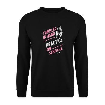 Cadeau du club de pom-pom girls - Sweat-shirt Unisexe - noir - Devant - Alina (178cm) & Michal (187cm)