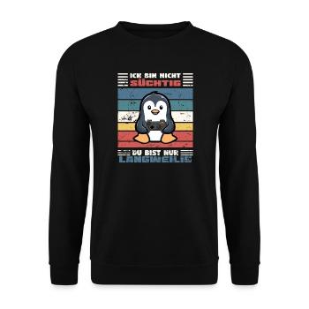Addicted gambler - Unisex Sweatshirt - black - Front - Alina (178cm) & Michal (187cm)