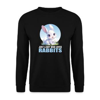 Lapin Lapin - Sweat-shirt Unisexe - noir - Devant - Alina (178cm) & Michal (187cm)