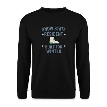 Kaltes Staatsleben Geschenk Eiskalte - Unisex Pullover - Schwarz - Vorne - Alina (178cm) & Michal (187cm)