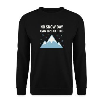 Cadeau de la vie dans l’État froid Glace - Sweat-shirt Unisexe - noir - Devant - Alina (178cm) & Michal (187cm)