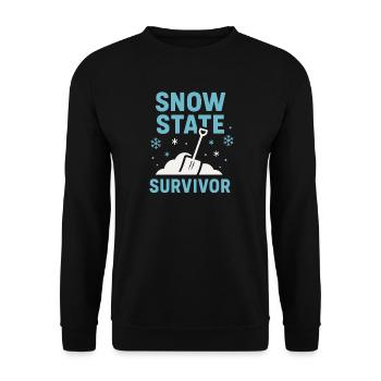Kaltes Staatsleben Geschenk Eiskalte - Unisex Pullover - Schwarz - Vorne - Alina (178cm) & Michal (187cm)