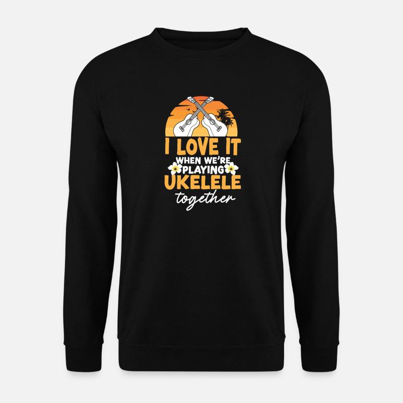 Amis du ukulélé hawaïen - Sweat-shirt Unisexe - noir