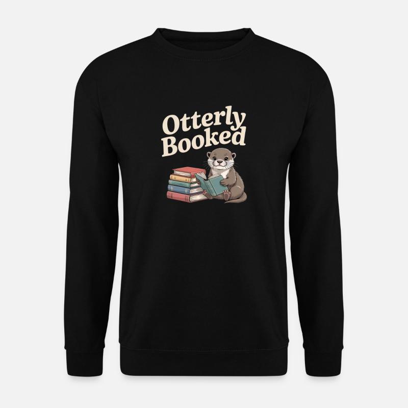 The Reader Otter - Unisex Sweatshirt - black