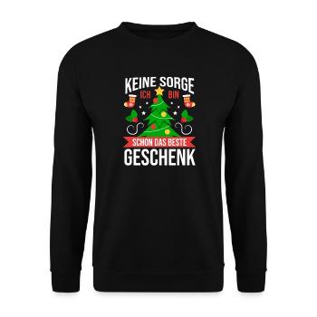Noël du Père Noël - Sweat-shirt Unisexe - noir - Devant - Alina (178cm) & Michal (187cm)