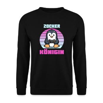pari - Sweat-shirt Unisexe - noir - Devant - Alina (178cm) & Michal (187cm)