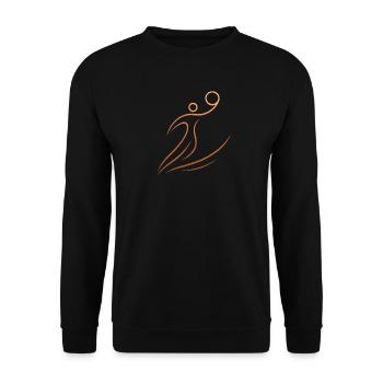 Basketball Basketball Player Gift Idea Baller Bball - Unisex Sweatshirt - black - Front - Alina (178cm) & Michal (187cm)