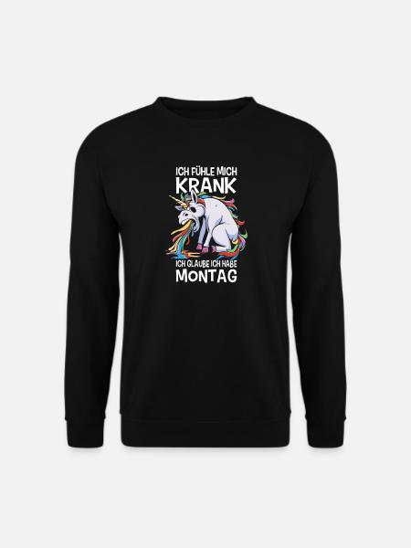 Ironiske ordsprog Ironisk Sjov Morgen-Grouch - Unisex sweater - sort