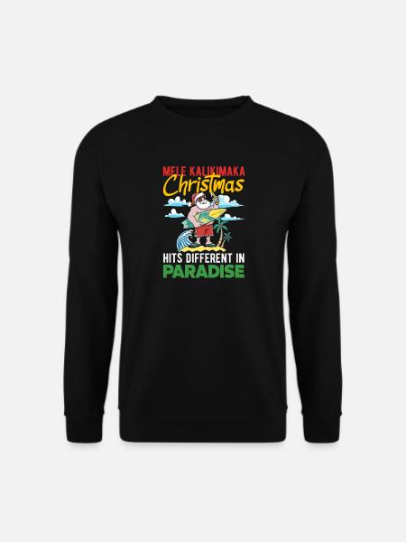 Noël hawaïen Mele Kalikimaka - Sweat-shirt Unisexe - noir