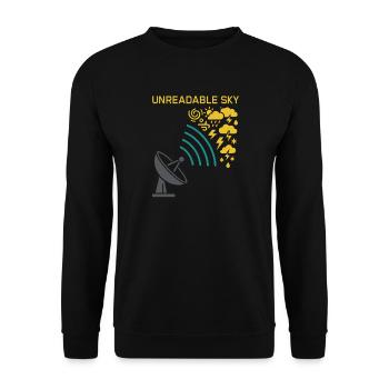 weather, drama, humor, gift, rain, snow - Unisex Sweatshirt - black - Front - Alina (178cm) & Michal (187cm)