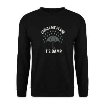 weather, drama, humor, gift, rain, snow - Unisex Sweatshirt - black - Front - Alina (178cm) & Michal (187cm)